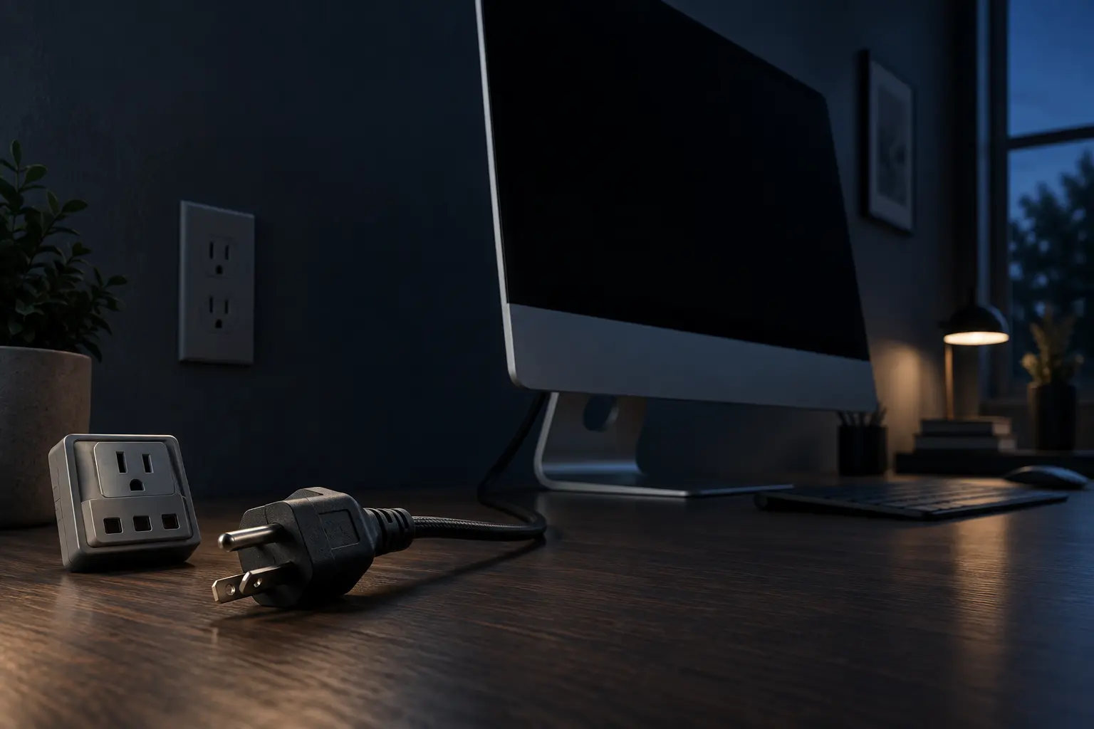 Diagnostic scene illustrating iMac wont turn on guidance
