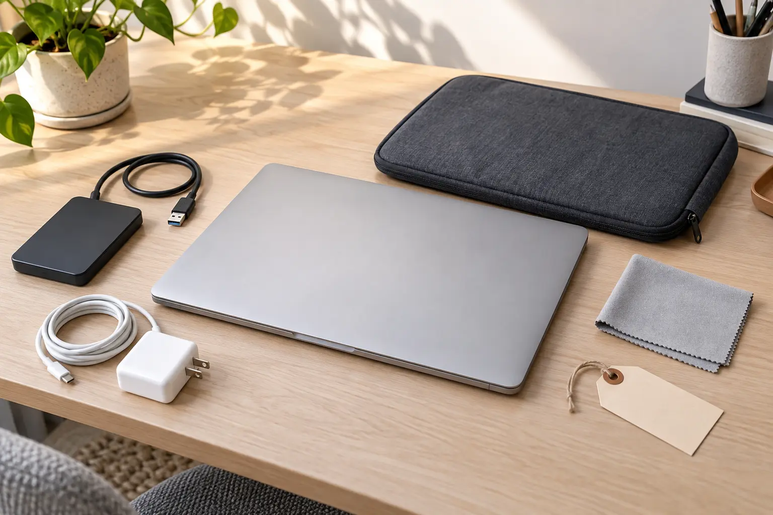 Premium repair workbench scene specifically illustrating Prepare MacBook For Repair service in Tampa
