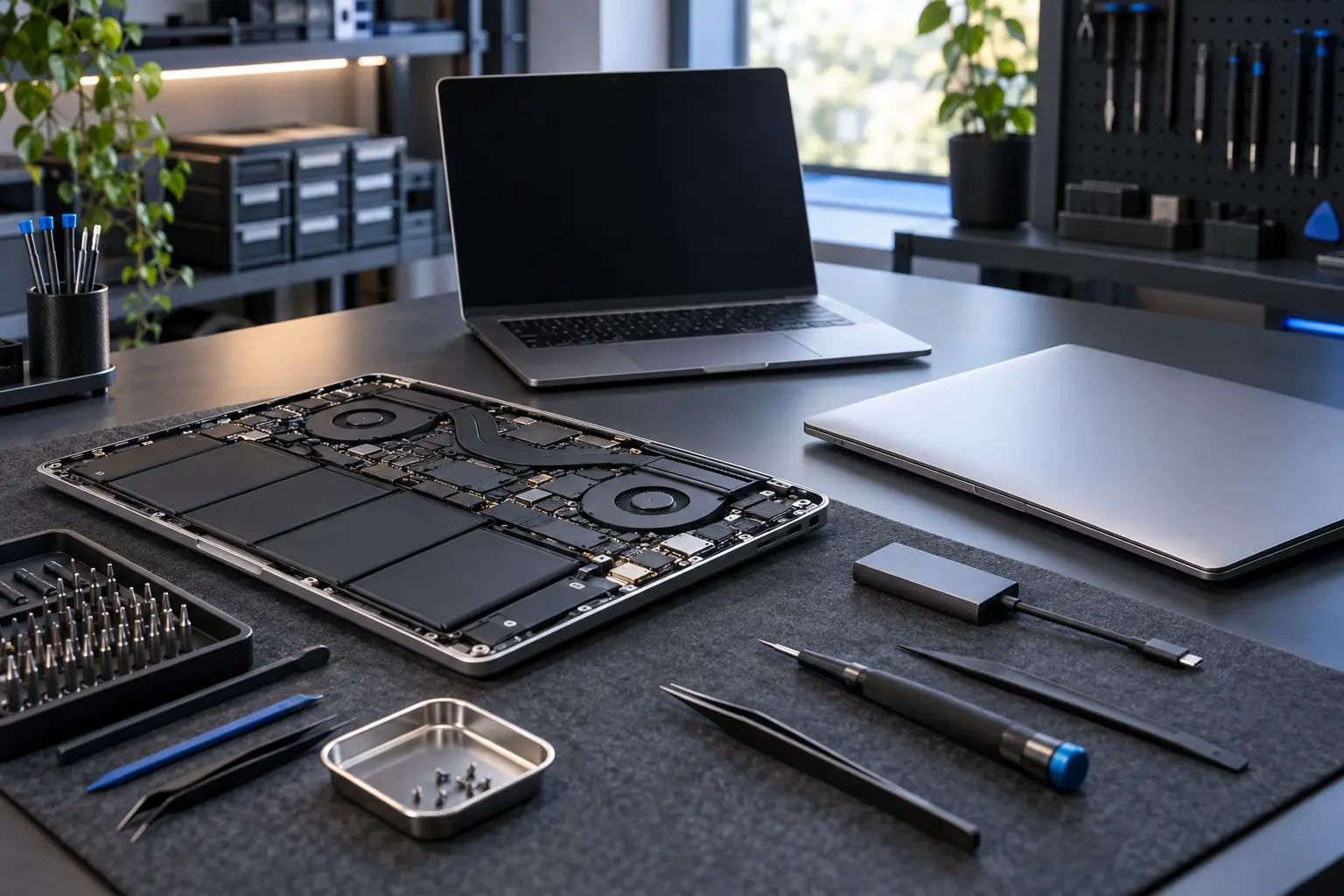 Premium repair workbench scene specifically illustrating Services service in Tampa